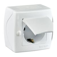 Розетка 2К+З Mono Electric Octans IP20 16A 250V с крышкой винтовое подключение белый 104-010107-118 Розетка 2К+З Mono Electric Octans IP20 16A 250V с крышкой винтовое подключение белый 104-010107-118