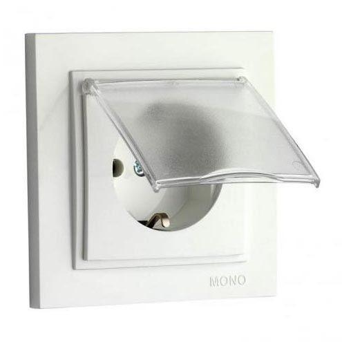 Розетка 2К+З Mono Electric Despina 16A 250V с крышкой винтовое подключение жемчуг 102-252521-118 Розетка 2К+З Mono Electric Despina 16A 250V с крышкой винтовое подключение жемчуг 102-252521-118