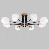 Потолочная люстра IMEX MD.4144-8-S-BK+FGD