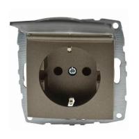 Розетка 2К+З Mono Electric Despina/ Larissa 16A 250V с крышкой винтовое подключение бронза 500-002321-118 Розетка 2К+З Mono Electric Despina/ Larissa 16A 250V с крышкой винтовое подключение бронза 500-002321-118