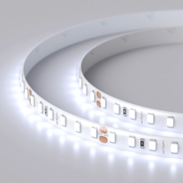 Светодиодная влагозащищенная лента Arlight 14,4W/m 120LED/m 2835SMD холодный белый 5M 020527(2)