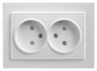 Розетка двойная Feron Stekker Эрна б/з 10A 250V белый PST10901301 39053 Розетка двойная Feron Stekker Эрна б/з 10A 250V белый PST10901301 39053