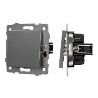 Механизм выключателя одноклавишный проходной SWT-MKP1-PL-GR-V (250V, 10A) Arlight 049873
