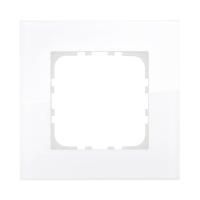 Рамка LK Studio 1-постовая, натуральное стекло (белый) LK80 844113-1