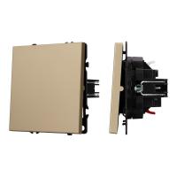 Механизм выключателя одноклавишный проходной SWT-NOBE-MKP1-SFPL-GD (230V, 10A) Arlight 054247