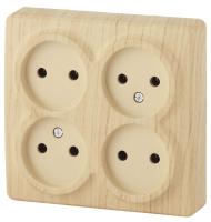 Розетка ЭРА Эксперт 4х2P 16A 250V 11-2210-11 Б0020708 Розетка ЭРА Эксперт 4х2P 16A 250V 11-2210-11 Б0020708