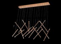 Люстра подвесная Alfa Light F3924-68 gold 80W 130*14*1 20