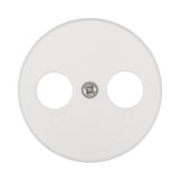 Накладка LK Studio розетки TV+FM, 2 отверстия (белый) Vintage 885204-1