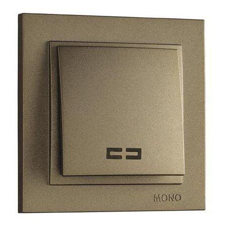 Выключатель Mono Electric Despina одноклавишный с подсветкой бронза 102-232325-101 Выключатель Mono Electric Despina одноклавишный с подсветкой бронза 102-232325-101