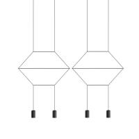 Подвесной светильник Imperium Loft Via Wireflow Polyhedral 4 Lineal Pendant Light 144326-22