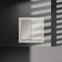 Выключатель встраиваемый Voltum S70 для жалюзи 10А кашемир VLS020703