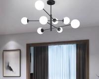 Люстра подвесная Alfa Light F3824-18 GAB+BK E27*10