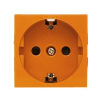 Розетка LK Studio с з/к, со шторками (оранжевый) LK45 ( для выделения "чиcтого питания сети") 851112