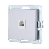 Розетка телефонная RJ-12 LK Studio LK80 серебристый металлик 845503-1 Розетка телефонная RJ-12 LK Studio LK80 серебристый металлик 845503-1
