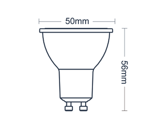 Лампа светодиодная диммируемая Italline GU10 7W 2700K матовая HL GU10/7W/2700K DIM