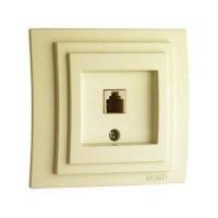 Розетка телефонная RJ11 Mono Electric Larissa 3 кат крем 103-171705-124 Розетка телефонная RJ11 Mono Electric Larissa 3 кат крем 103-171705-124