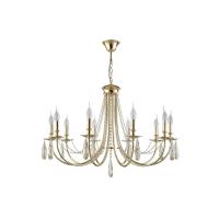 Подвесная люстра Crystal Lux Victoria SP10 Gold/Amber