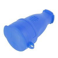 Розетка переносная 2P+PE Stekker Одри с крышкой синий RST16-21-44 39196