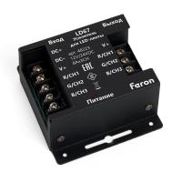 Усилитель для светодиодной ленты Feron RGB 24А12-24V LD67 48223 Усилитель для светодиодной ленты Feron RGB 24А12-24V LD67 48223