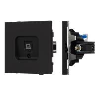 Механизм компьютерной розетки SCT-TENDO-MPC1-SFPL-BK (RJ-45, CAT6) Arlight 054591