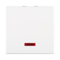 Выключатель LK Studio с индикатором 45х45мм (схема 1L) 16 A, 250 B (белый) LK45 850904-1