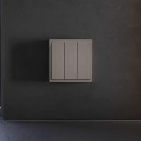 Клавиши для выключателя/переключателя трехклавишного, S70 (капучино) Voltum VLS000514