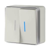 Выключатель двухклавишный с подсветкой Werkel Gallant слоновая кость W5020103 4690389164187 Выключатель двухклавишный с подсветкой Werkel Gallant слоновая кость W5020103 4690389164187