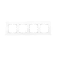 Рамка LK Studio 4-постовая, натуральное стекло (белый) LK80 844413-1