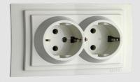 Розетка 2К+З двойная Mono Electric Despina/ Larissa 16A 250V винтовое подключение белый 500-001904-120 Розетка 2К+З двойная Mono Electric Despina/ Larissa 16A 250V винтовое подключение белый 500-001904-120