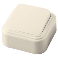 Выключатель одноклавишный Stekker Брест слоновая кость PSW06-21-20 49051