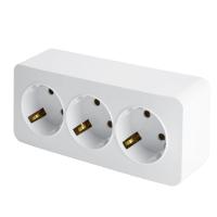 Розетка тройная 2P+PE Stekker София белый MST16-13-01 49306