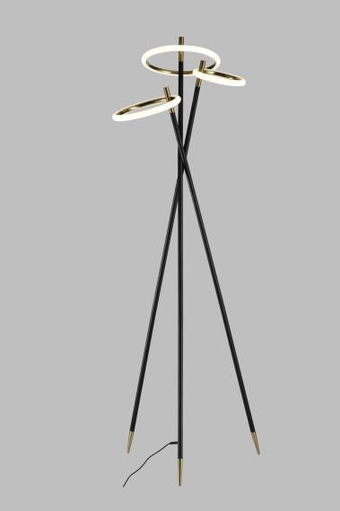 Торшер Alfa Light F3924-60 black+gol d 44W 60*H170