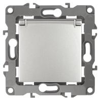 Розетка ЭРА 12 2P E Schuko со шторками с крышкой 16A 250V 12-2103-03 Б0014695 Розетка ЭРА 12 2P E Schuko со шторками с крышкой 16A 250V 12-2103-03 Б0014695