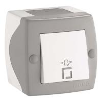 Кнопка звонка Mono Electric Octans IP20 бело-серый 104-020001-107 Кнопка звонка Mono Electric Octans IP20 бело-серый 104-020001-107