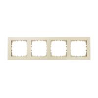 Рамка 4-постовая LK Studio (бежевый матовый) LK80 FLAT, 844402-1
