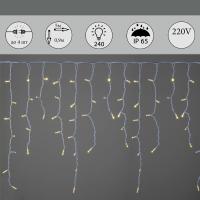 Уличная светодиодная гирлянда Sneha бахрома 230V теплый белый мерцающий A-517 WW/WT FLASH