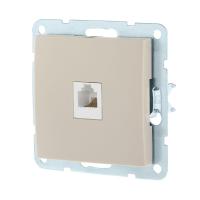 Розетка телефонная RJ-12 LK Studio LK60 бежевый 865501-1 Розетка телефонная RJ-12 LK Studio LK60 бежевый 865501-1