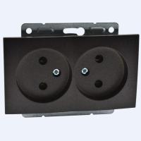 Розетка 2К двойная Mono Electric Despina/ Larissa 16A 250V винтовое подключение графит 500-002005-121 Розетка 2К двойная Mono Electric Despina/ Larissa 16A 250V винтовое подключение графит 500-002005-121