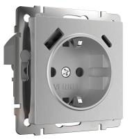 Розетка Werkel с быстрой зарядкой USB Type A+С серебряный рифленый W1171709 4690389176456 Розетка Werkel с быстрой зарядкой USB Type A+С серебряный рифленый W1171709 4690389176456