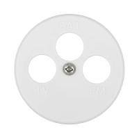 Накладка LK Studio для розетки TV+FM+SAT, 3 отверстия , бел., LK Vintage 885404-1