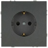 Розетка ЭРА Galaxy 15-2101-06 c заземлением 2P+E Schuko 16А-250В IP20 графит Б0070629