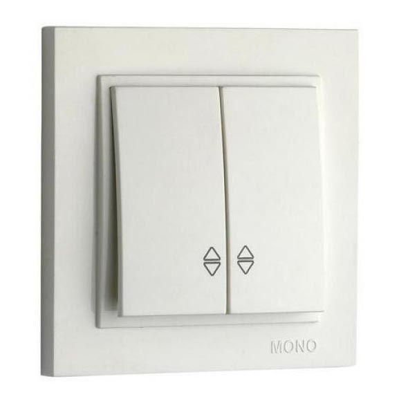 Выключатель Mono Electric Despina/ Larissa двухклавишный проходной слоновая кость 500-000123-111 Выключатель Mono Electric Despina/ Larissa двухклавишный проходной слоновая кость 500-000123-111