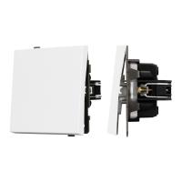 Механизм выключателя одноклавишный проходной SWT-TENDO-MKP1-PL-WH (230V, 10A) Arlight 054148