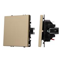 Механизм выключателя одноклавишный непроходной SWT-NOBE-MK01-SFPL-GD (230V, 10A) Arlight 054244