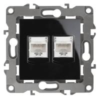 Розетка информационная 2XRJ45 ЭРА 12 12-3108-06 Б0014734 Розетка информационная 2XRJ45 ЭРА 12 12-3108-06 Б0014734