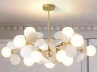 Люстра подвесная Alfa Light F2024-22 E27 Медный цвет