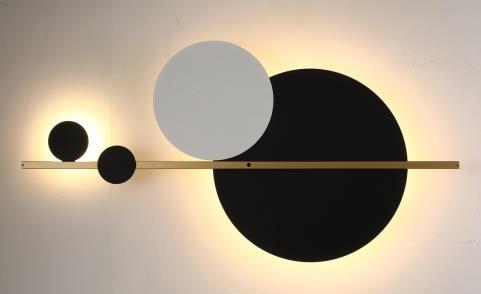 Бра Alfa Light F4324-22 L290*H600 black+white