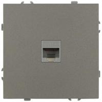 Розетка ЭРА Galaxy 15-3107-07 информационная RJ45 IP20 титан Б0070747