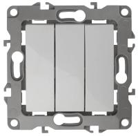 Выключатель трехклавишный ЭРА 12 10AX 250V 12-1107-01 Б0014669 Выключатель трехклавишный ЭРА 12 10AX 250V 12-1107-01 Б0014669