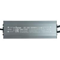 Трансформатор электронный для светодиодной ленты 300W 24V IP67 (драйвер), LB007 Feron 53084